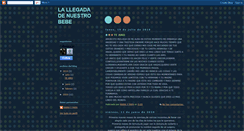 Desktop Screenshot of lallegadadenuestrobebe.blogspot.com