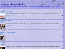 Tablet Screenshot of bodasbaratasyoriginales.blogspot.com