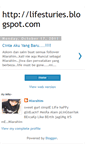 Mobile Screenshot of lifesturies.blogspot.com