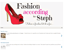 Tablet Screenshot of fashionaccordingtosteph.blogspot.com