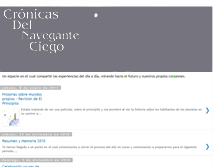 Tablet Screenshot of cronicasdelnaveganteciego.blogspot.com