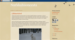 Desktop Screenshot of nurkkahuoneesta.blogspot.com