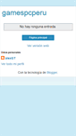 Mobile Screenshot of gamespcperu.blogspot.com