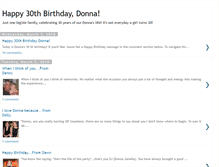 Tablet Screenshot of donnas30thbirthday.blogspot.com