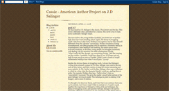 Desktop Screenshot of cassiestumer-americanauthor.blogspot.com