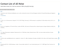 Tablet Screenshot of noiselist.blogspot.com