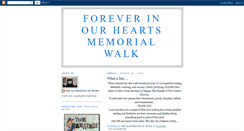 Desktop Screenshot of foreverinourheartswalk.blogspot.com