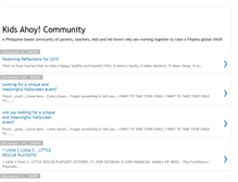 Tablet Screenshot of kidsahoy.blogspot.com