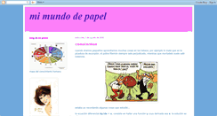 Desktop Screenshot of mimundodepapel-chema.blogspot.com