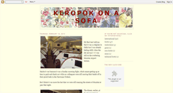 Desktop Screenshot of keropok-on-a-sofa.blogspot.com