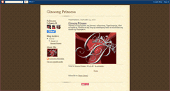 Desktop Screenshot of ginoongprinsesa.blogspot.com