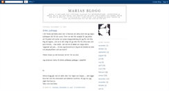 Desktop Screenshot of mariasblogg.blogspot.com