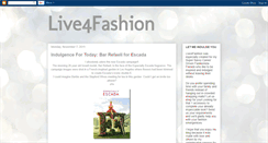 Desktop Screenshot of live4fashion.blogspot.com