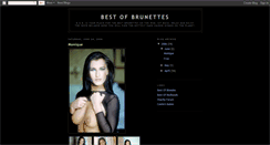 Desktop Screenshot of bestofbrunettes.blogspot.com