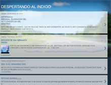 Tablet Screenshot of despiertaindigo.blogspot.com