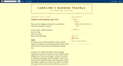 Desktop Screenshot of carolinesrandomtravels.blogspot.com