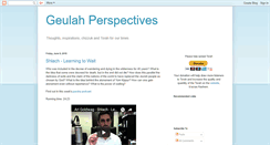 Desktop Screenshot of geulahperspectives.blogspot.com