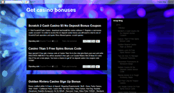 Desktop Screenshot of getcasinobonuses.blogspot.com