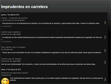 Tablet Screenshot of imprudentesencarretera.blogspot.com