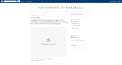 Desktop Screenshot of countdowntohardball.blogspot.com