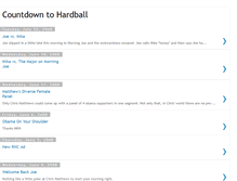 Tablet Screenshot of countdowntohardball.blogspot.com