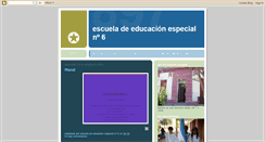 Desktop Screenshot of escueladeeducacionespecial6.blogspot.com
