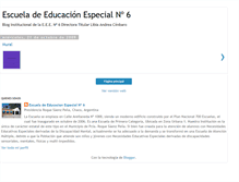 Tablet Screenshot of escueladeeducacionespecial6.blogspot.com