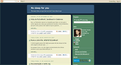 Desktop Screenshot of nosleepforyou.blogspot.com