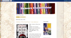 Desktop Screenshot of demureconnoisseur.blogspot.com