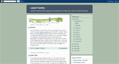 Desktop Screenshot of leachfamily.blogspot.com