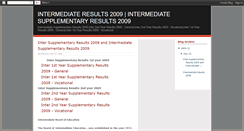 Desktop Screenshot of intermediateexamresults2009.blogspot.com