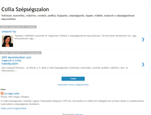 Tablet Screenshot of csillaszepsegszalon.blogspot.com