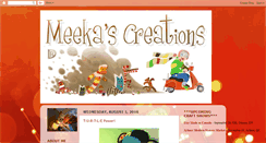 Desktop Screenshot of meekascreations.blogspot.com