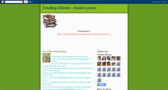 Desktop Screenshot of lendinglibraryj52010.blogspot.com