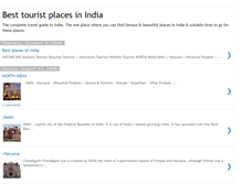 Tablet Screenshot of bestouristplacesindia.blogspot.com