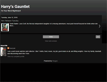 Tablet Screenshot of harrysgauntlet.blogspot.com