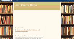 Desktop Screenshot of anti-cancer-herbs.blogspot.com