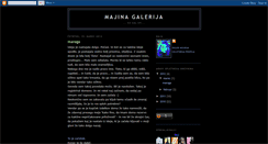 Desktop Screenshot of majinagalerija.blogspot.com