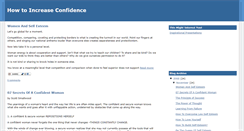 Desktop Screenshot of increase-confidence.blogspot.com