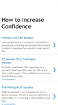 Mobile Screenshot of increase-confidence.blogspot.com