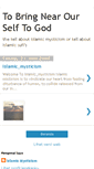 Mobile Screenshot of islamicmysticism.blogspot.com