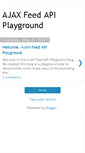 Mobile Screenshot of ajaxfeed.blogspot.com
