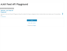 Tablet Screenshot of ajaxfeed.blogspot.com