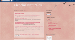 Desktop Screenshot of cienciasnaturales-seresvivos.blogspot.com