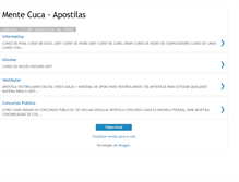 Tablet Screenshot of mentecuca-apostilas.blogspot.com