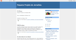 Desktop Screenshot of pequenoprojetodejornalista.blogspot.com