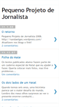 Mobile Screenshot of pequenoprojetodejornalista.blogspot.com