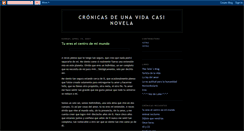 Desktop Screenshot of lanovelademivida.blogspot.com