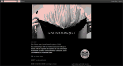 Desktop Screenshot of lovepoemproject.blogspot.com