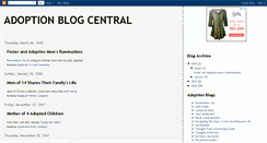 Desktop Screenshot of adoptionblogcentral.blogspot.com